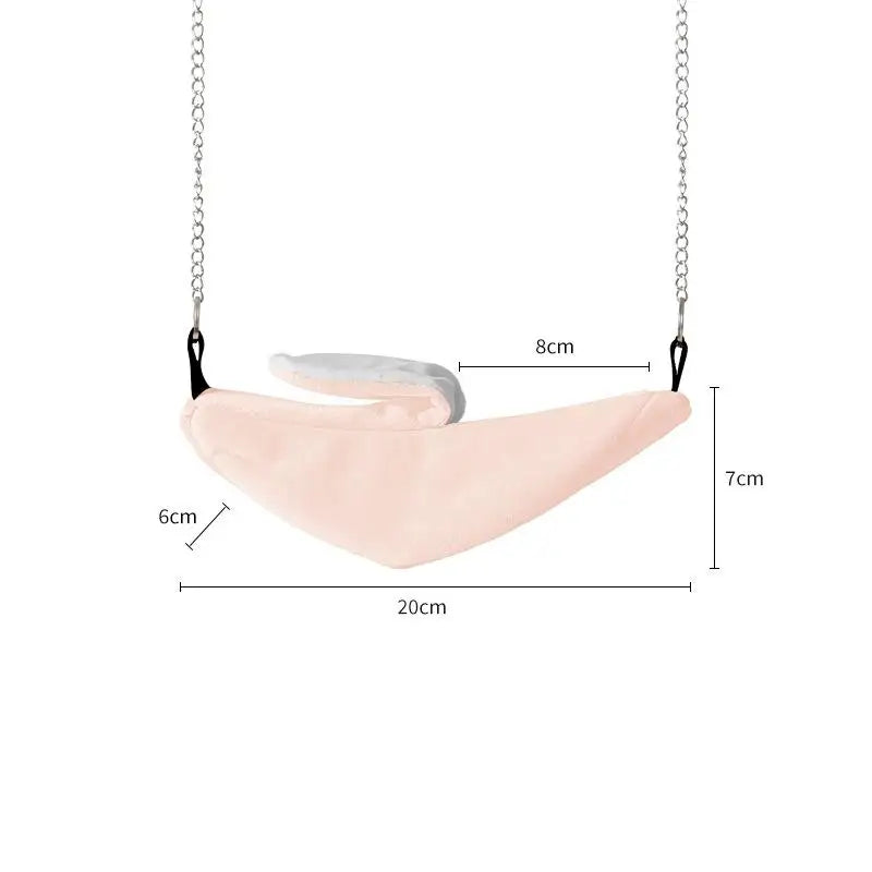 Soft Bed Hammock for Small Animals - Banana Shaped Hamster Bird Rat Bird Nest Hanging Swing Moon Boat Bed Pet Supplies