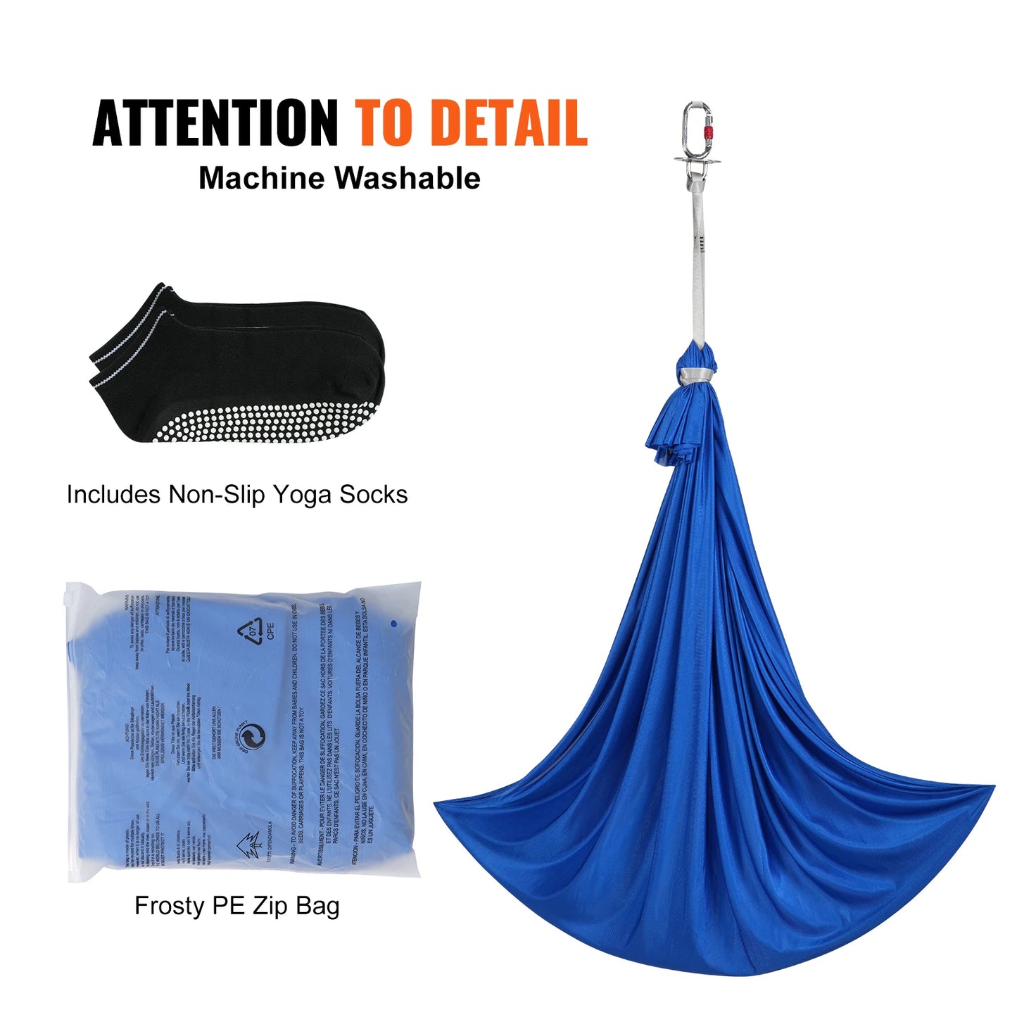 SucceBuy Sensory Swing for Kids with Special Needs 3 Yards Therapy Swing Cuddle Swing Indoor Hammock for Child Adult with Autism