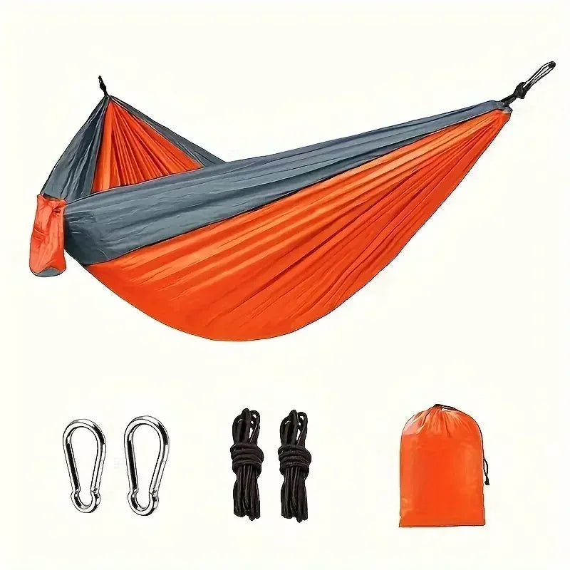 Camping Hammock Single Portable Hammock with 2 Tree Straps and Storage Bag Ideal for Outdoor/Indoor Use Beach Camping Travel