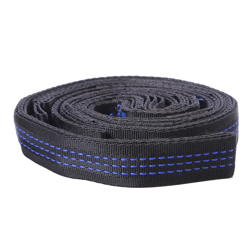 2/4Pcs High Bearing Capacity Hammock Straps 600lbs Breaking Strength Polyester Hammock Belt Rope 5 Ring Correias De Poliéster