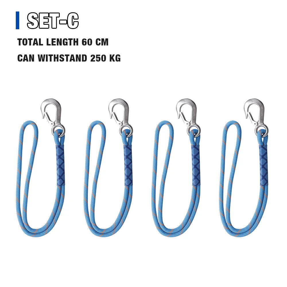 60 cm Swing Hanging Rope, Professional Stainless Steel Hook And Loop, Home Hammock Hanging Rope Tool, Safe Load-bearing 250kg