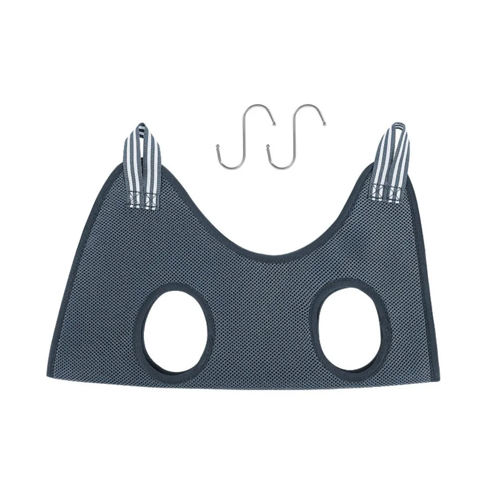 Hanging Pet Beauty Hammock Anti Bite Anti-Scratch Pet Hammock Restraint Bag with Hooks Breathable Cat Grooming Hammock