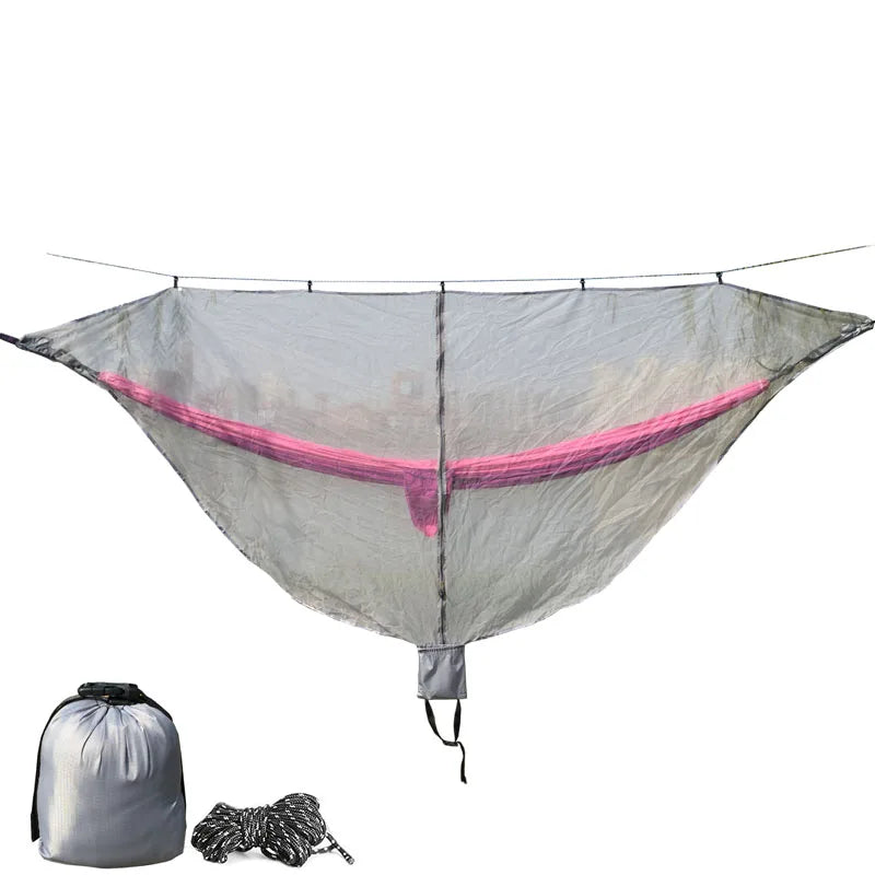 Portable Nylon Parachute Hammock Mosquito net Camping Survival Garden Hunting Leisure Hamac Travel Double Person Hamak