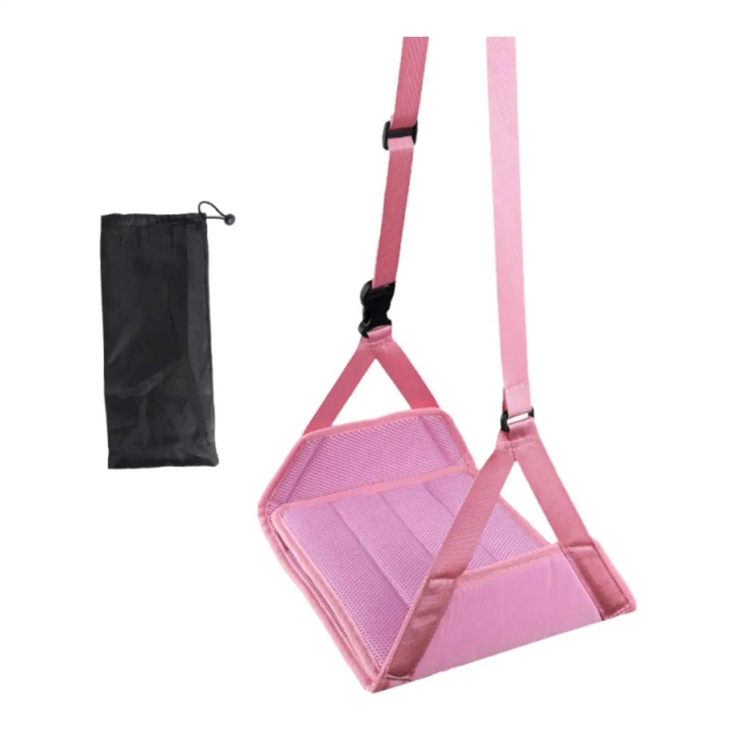Airplane Foot Hammock Support Adjustable Length Oxford Cloth Portable Plane Footrest for Women Men Car Office Home Long Trip