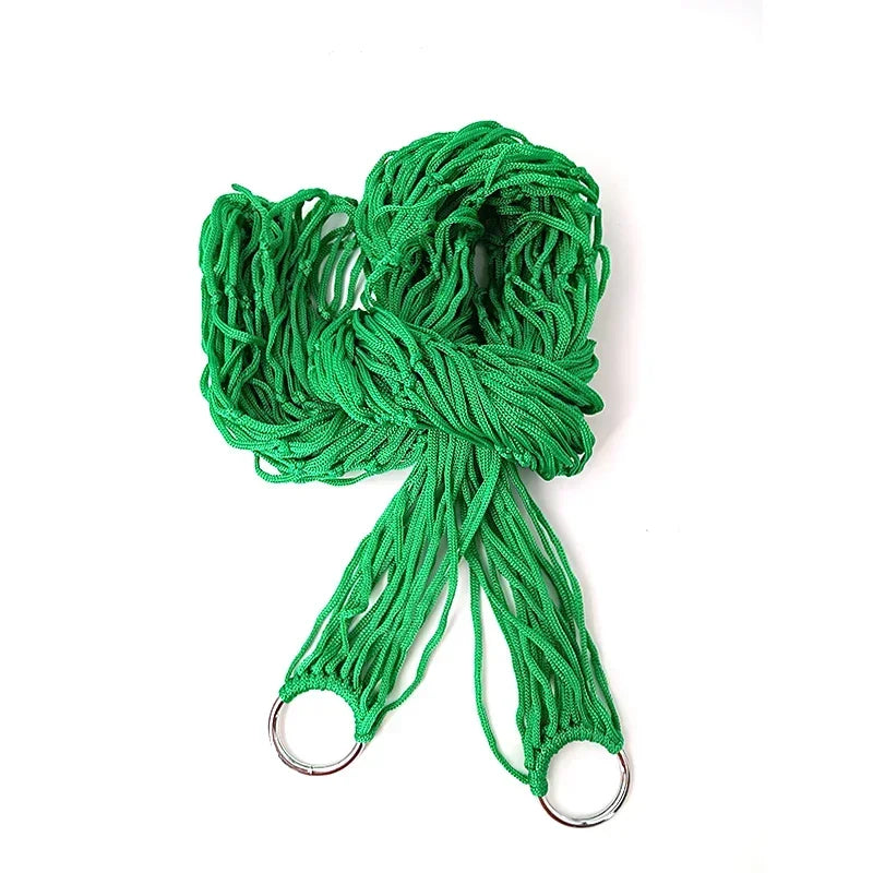 Nylon Hammock Portable Garden Mesh Net Sleeping Bed Hamaca for Outdoor Travel Camping Hamak Blue Green Red Hamac