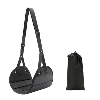 Airplane Footrest With Adjustable Strap, Portable Hammock Leg Rest, Perfect Travel Accessories