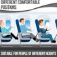 Airplane Footrest With Adjustable Strap, Portable Hammock Leg Rest, Perfect Travel Accessories