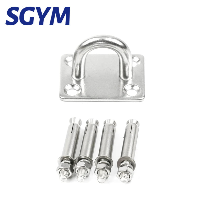 304 Stainless Steel Suspension Hammock Mount Ceiling  Hanging Hook Anchor Hanger For Gym Training Aerial Yoga Swing Hanging Kit