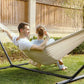 Outdoor Double Dropshipping Hammock Rollover Prevention Camping Canvas Fabric  Hammock Hanging Hammock Patio Bed Travel Hiking