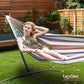 Indoor Outdoor Outside Patio 450 Lbs Capacity 2 Person Cotton Brazilian Hammock With Stand