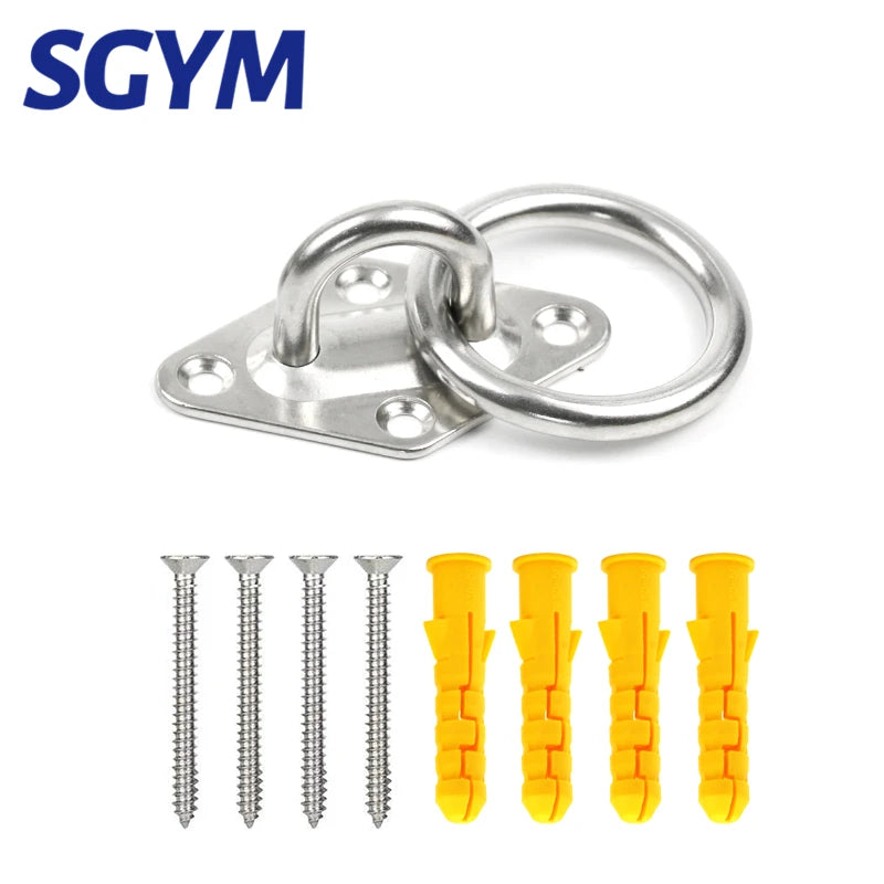 304 Stainless Steel Suspension Hammock Mount Ceiling  Hanging Hook Anchor Hanger For Gym Training Aerial Yoga Swing Hanging Kit