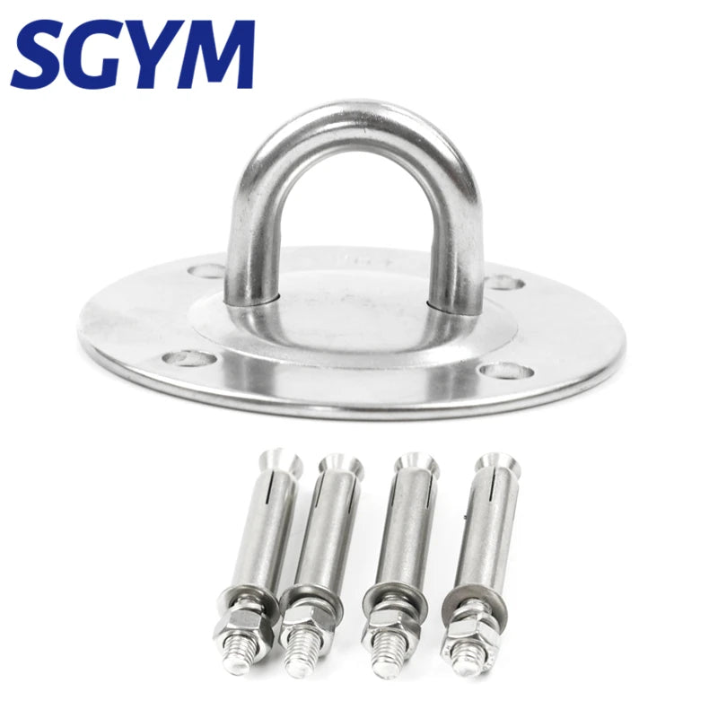 304 Stainless Steel Suspension Hammock Mount Ceiling  Hanging Hook Anchor Hanger For Gym Training Aerial Yoga Swing Hanging Kit