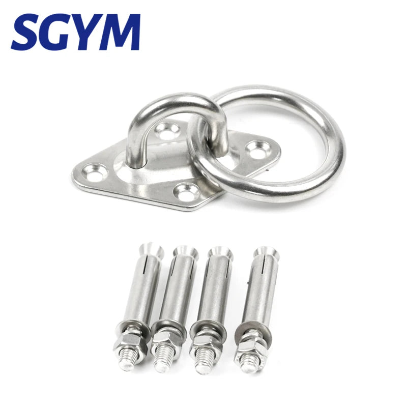 304 Stainless Steel Suspension Hammock Mount Ceiling  Hanging Hook Anchor Hanger For Gym Training Aerial Yoga Swing Hanging Kit