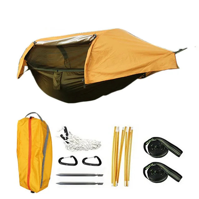 Multi-functional insect net waterproof windproof ultralight parachute hammock aerial tent Portable Outdoor Camping 270x140cm