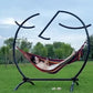 Hammock Swing with Steel Stand for Interactive Fun Theme Park Outdoor Patio Photogenic Props Landscape Landmarks Decoration