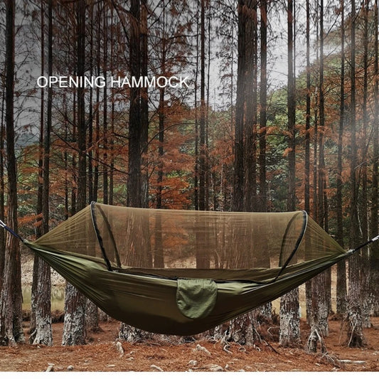 Professional Camping Hammock with Mosquito Net Lightweight Travel Hike Sleeping Swing Outdoor Portable Picnic Swing Accessories