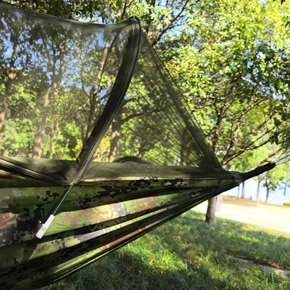Professional Camping Hammock with Mosquito Net Lightweight Travel Hike Sleeping Swing Outdoor Portable Picnic Swing Accessories