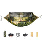Nylon Fabric Outdoor Camping Hammock Large Space Anti-rollover Mosquito Net Hammocks Wear-resistant 200KG Load-bearing Hammock