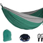 Single Person Portable Outdoor Camping Hammock With Nylon Color Matching Hammock High Strength Parachute Fabric Hanging Bed