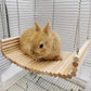 Hamster Wooden Hammock Summer Pet Swing Sleep Bed Small Pets Toy Pet Hanging Hammock for Pet Hedgehog Squirrel Guinea Pig Rabbit