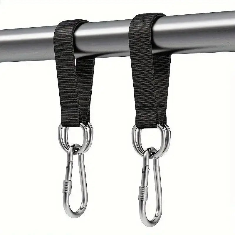 2Pcs Durable Hanging Belt Hammock Swing Hanging Belt And Steel Alloy Hooks Outdoor Camping Hiking Tools Hammock Accessories