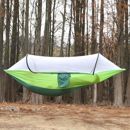 Quick Setup Hammock with Mosquito Net, Forest Hammock|Mosquito Net Hammock|Durable Textile Hammock for Outdoor Camping