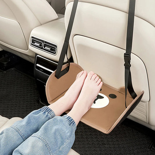 Car Travel Rest Foot Pad Portable Foot Hammock Long Flight Essentials Office Footrest Hanging Adjustable Car Interior Supplies