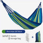Portable Hammock with Mattress Blue and Red Stripes Straps and Storage Bag Suitable for Camping Outdoor and Indoor Use