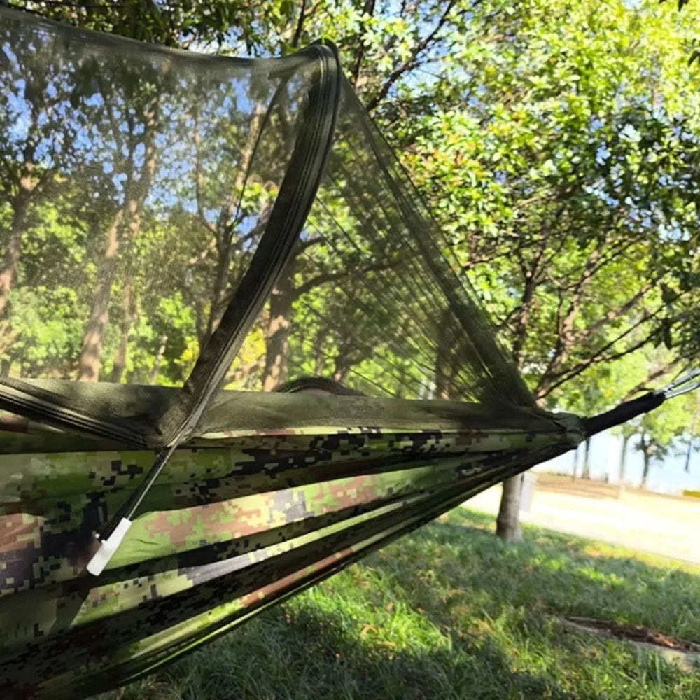 Professional Camping Hammock Outdoor Hiking Camping Hommock Mosquito Proof Comfortable Lightweight Travel Hike Sleeping Swing