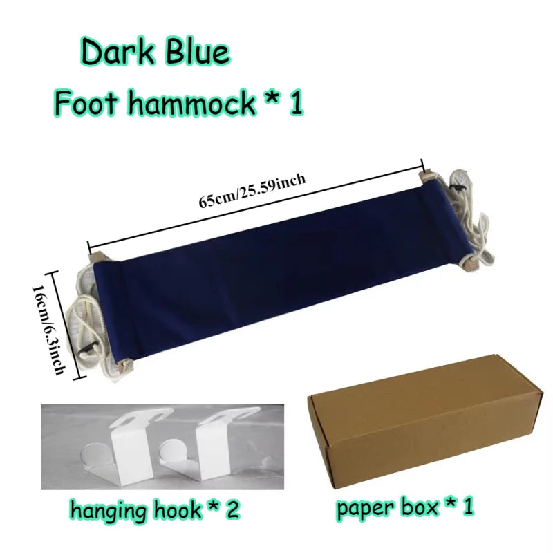 Portable Foot Hammock Desk Rest Foot Hanger Hanging Lazy Casual Desk Rest Foot Put Feet Swing Footrest Leisure Home Camping
