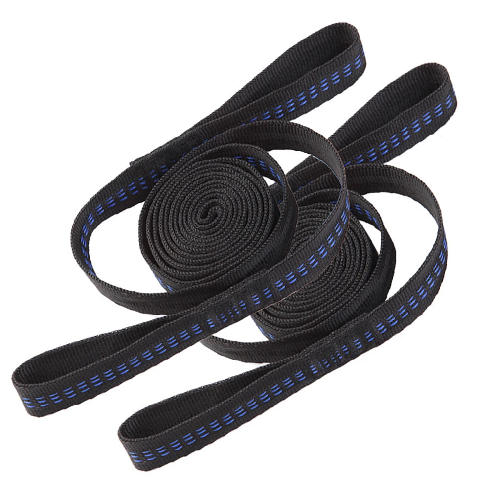 2pcs 200cm Outdoor Tied Rope Portable Tree Hanging Hammock Strap Rope for Hiking