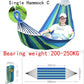 Outdoor Canvas Camping Hammock Anti Rollover Portable Thicken Fabric Single/Double Hammock with Carry Bag for Patio, Backyard