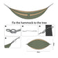 Outdoor Camping Hammock Lightweight Parachute Nylon For Travel Hiking Swing Hang Sleeping Bed As Outdoor Furniture In Garden