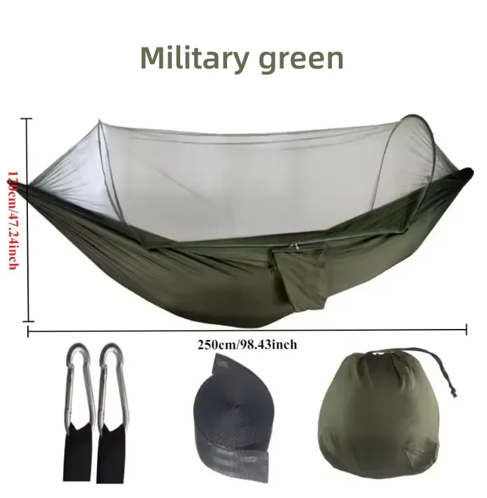 insect-proof camping hammock elastic and breathable garden leisure swing camping, travel hammocks can be used to play and rest