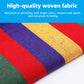 Outdoor Canvas Hammock Swing Single or Double Person Colorful Stripes Curved Stick Polyester Anti-Slip Comfortable Backyard