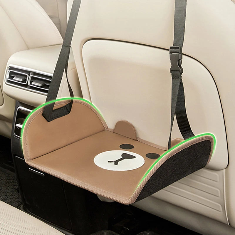 Car Travel Rest Foot Pad Portable Foot Hammock Long Flight Essentials Office Footrest Hanging Adjustable Car Interior Supplies