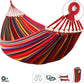 Canvas Garden Hammock Portable Outdoor/Indoor Hammock with Travel Bag for Camping,Backyard,Patio - Comfortable Fabric
