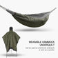 Multifunctional Hammock Underquilt Sleeping Bag Winter Warm Hammock Under Blanket Poncho for Camping Traveling Swing With Bag