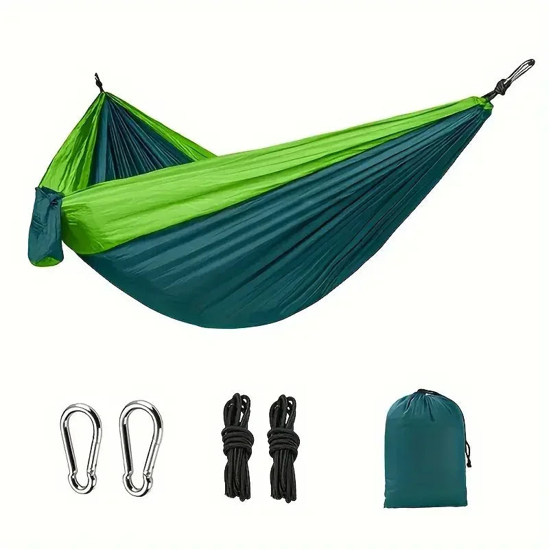 Double Portable Hammock for Camping Lightweight Nylon Parachute Hammock for Backpacking Travel Beach Backyard Patio Hiking