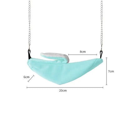 Soft Bed Hammock for Small Animals - Banana Shaped Hamster Bird Rat Bird Nest Hanging Swing Moon Boat Bed Pet Supplies
