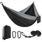 Single Person Portable Outdoor Camping Hammock With Nylon Color Matching Hammock High Strength Parachute Fabric Hanging Bed