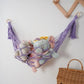 Stuffed Animal Toy Storage Hammock Stuffed Animal Hammock with Macrame Bohemian Tapestry Wall Storage Bag for Childrens Room