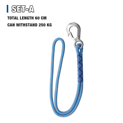 60 cm Swing Hanging Rope, Professional Stainless Steel Hook And Loop, Home Hammock Hanging Rope Tool, Safe Load-bearing 250kg