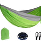 Single Person Portable Outdoor Camping Hammock With Nylon Color Matching Hammock High Strength Parachute Fabric Hanging Bed