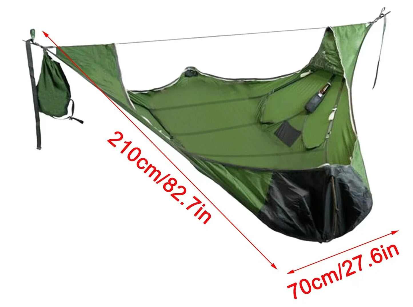 Yard Hammock Outdoor Swing Camping Hammock Survival Sleeping Bag with Mosquito Anti-Mosquito Anti-Insect Portable Hammocks