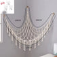 Plush Toy Hammock Large Capacity Stuffed Animals Organizer Net Macrame Tassels Boho Home Wall Decoration Hanging Basket