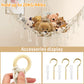 Plush Toy Hammock Large Capacity Stuffed Animals Organizer Net Macrame Tassels Boho Home Wall Decoration Hanging Basket