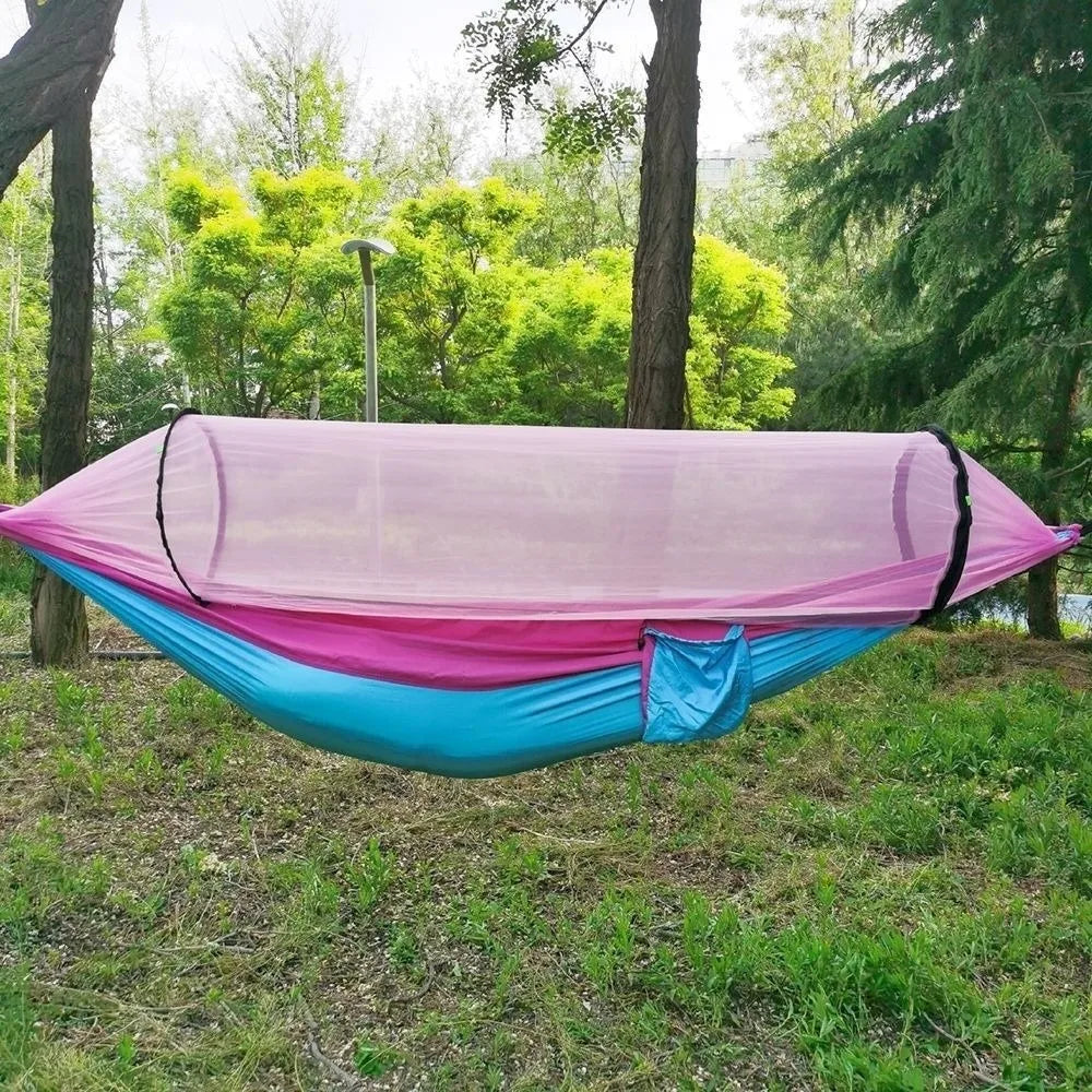Anti-Mosquito Mosquito Net Hammock Breathable Ultra-Light Portable Hammock Swing Design Anti-Rollover Camping Hammock