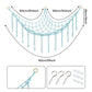 1Pc Toy Hammocks Wall Corner Hanging Storage Net Organizer Woven Kids Stuffed Mesh Hammock Baby Animal Rope Hammock Bag Cotton