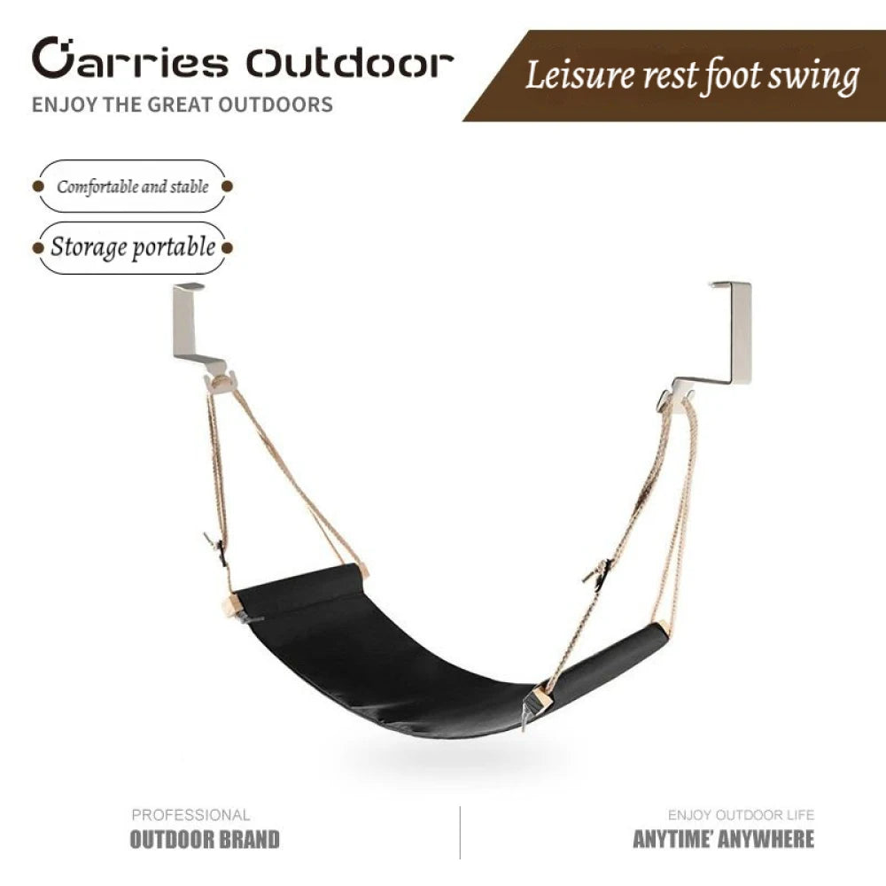 Portable Foot Hammock Desk Rest Foot Hanger Hanging Lazy Casual Desk Rest Foot Put Feet Swing Footrest Leisure Home Camping